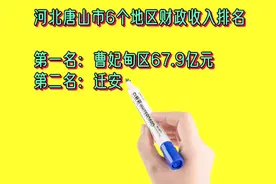 河北唐山市6个地区财政收入排名视频封面