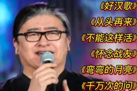 刘欢经典老歌《好汉歌》《从头再来》《不能这样活》《怀念战友》