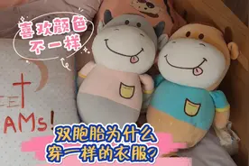 双胞胎为什么穿一样的衣服？妈妈说出原因，两人不同的东西好可爱视频封面