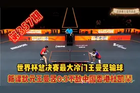 世界杯总决赛最大冷门新课状元王曼昱输球0:3不敌中国香港杜凯琹视频封面