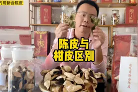 陈皮与柑皮什么区别，陈皮是陈放足三年的，柑皮是存放三年内果皮视频封面