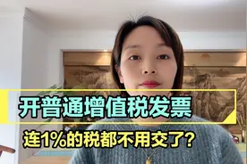 今年从4月1日到12月31日，开具普通增值税发票，增值税全免？视频封面