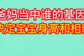 爸妈当中谁的基因决定了宝宝的相貌 ， 下面视频看一下吧。视频封面