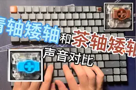 机械键盘青轴矮轴和茶轴矮轴声音对比视频封面