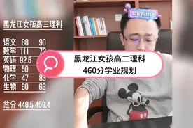 黑龙江女孩高二理科460分学业规划视频封面