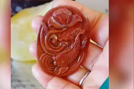 渭河红碧玉 一块原石切了二个牌子视频封面