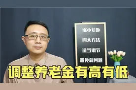 调整养老金差距，四个方案都不错，部分已经显成效视频封面