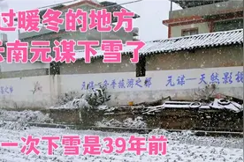 云南元谋下雪了，丈母娘说上次下雪还是39年前，今年气候有点反常视频封面