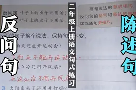 二年级上册语文句子练习重点，反问句改陈述句，方法在最后。视频封面