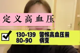 血压130-139低压80-90的人群请注意。你或许已经是高血压人群了！视频封面