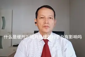 什么是缓刑？被判处缓刑对子女有影响吗视频封面