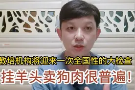 教培机构将迎来一次全国性的大检查，据说挂羊头卖狗肉现象很普遍视频封面