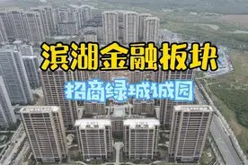 滨湖金融板块，招商绿城诚园项目进展，航拍视角带你一起看看…视频封面