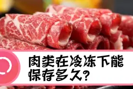 肉类在冷冻下能保存多久？视频封面