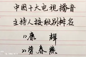 中国十大电视播音主持人按级别排名，看看都有谁？视频封面