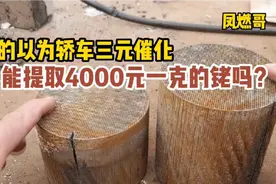 三元催化真的提取4000一克的铑吗？结果有点出乎意料！视频封面