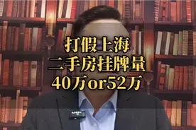 上海的二手房挂牌量，真的达到惊人的40万套或者52万套了吗视频封面