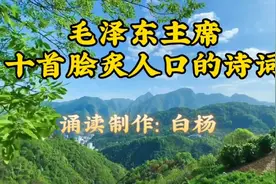毛泽东主席十首脍炙人口的诗词 大气磅礴令人热血沸腾 一生必读视频封面
