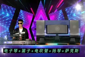 多种乐器组合纯音乐《电子琴+笛子+电吹管+扬琴+萨克斯》为了谁视频封面