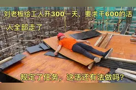 刘老板给木匠开300一天，要求每天做600的活，规定任务这活能做吗视频封面