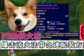 魔兽世界TBC怀旧服：第三阶段暴击流火法吊打急速流配装推荐视频封面
