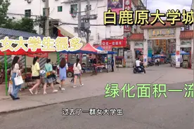 实拍西安白鹿原大学城，七所大学环绕，美女大学生太多了视频封面