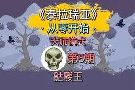 《泰拉瑞亚》大师难度 通关全流程 第5期。大师骷髅王打法视频封面