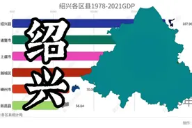 绍兴GDP1978-2021，曾经的诸暨上虞越城三兄弟差距越拉越大视频封面