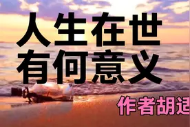 经典散文诵读，《人生有何意义》           作者胡适。视频封面