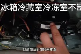 冰箱冷藏室冷冻室不制冷，制冷出了问题。如何用三招断定问题所在视频封面