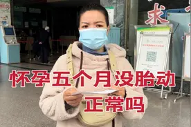 梅子怀孕5个月不见胎动，心里担心坏了，一早去医院检查询问情况视频封面