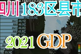 2021四川183区县市GDP排名,看川内各地区差距如何？视频封面