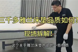 十大品牌雅兰床垫品质如何？三千多雅兰有度床垫拆开看看！有亮点