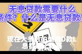 无息贷款需要什么条件？什么是无息贷款？视频封面