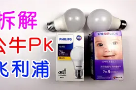 对比拆解12米公牛和16.9米飞利浦LED灯泡，看看谁的做工更好#公牛视频封面
