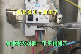 明明漏电跳闸了，为啥零线火线对调一下又不跳闸了，涨知识了视频封面