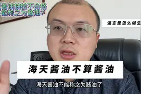 海天酱油抽检不合格，不能称之为酱油？现场揭秘谣言是如何诞生的视频封面