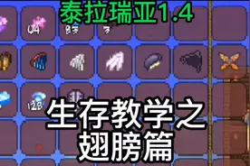 泰拉瑞亚生存教学之教你如何用目前已有的材料做尽可能多的翅膀视频封面