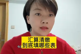 汇算清缴到底填哪些表格？你填对了吗？视频封面