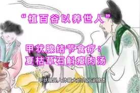 “植百谷以养世人”甲状腺结节食疗：夏枯草石斛瘦肉汤视频封面
