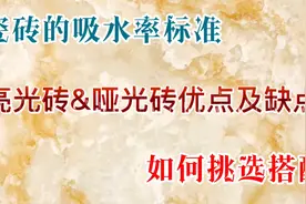 瓷砖的吸水率标准是多少？亮光瓷片和哑光瓷片都有哪些优点及缺点视频封面