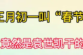 正月初一叫“春节”，竟然是袁世凯干的，快来看看吧视频封面