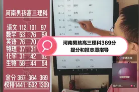 河南男孩高三理科369分提分和报志愿指导视频封面