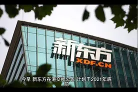 新东方发公告，幼儿园至九年级学科培训年底前全停视频封面