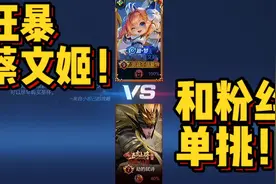 狂暴纯输出蔡文姬你见过吗，单挑马超你们觉得谁会赢～视频封面