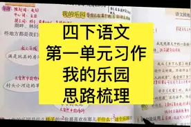 四年级下册语文第一单元习作：我的乐园，思路梳理视频封面