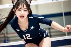 爱运动的女孩最可爱，AI绘画美少女，超越人间的审美视频封面