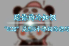 “SOS”是那3个单词的缩写视频封面