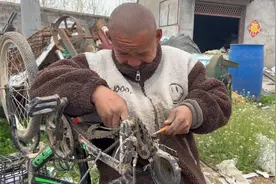 西京秒变自行车修理工。视频封面