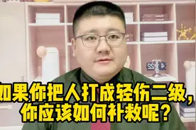 如果你把人打成轻伤二级，你应该如何补救才能不坐牢呢？视频封面